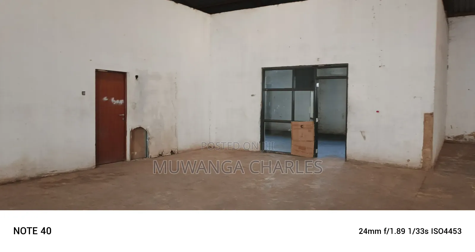 Werehouse for Rent in Mbuya in Central Division