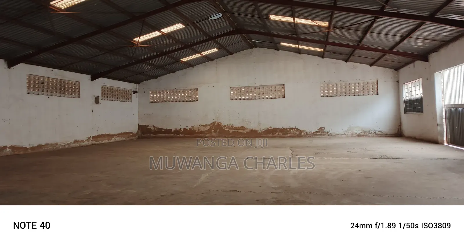 Werehouse for Rent in Mbuya in Central Division