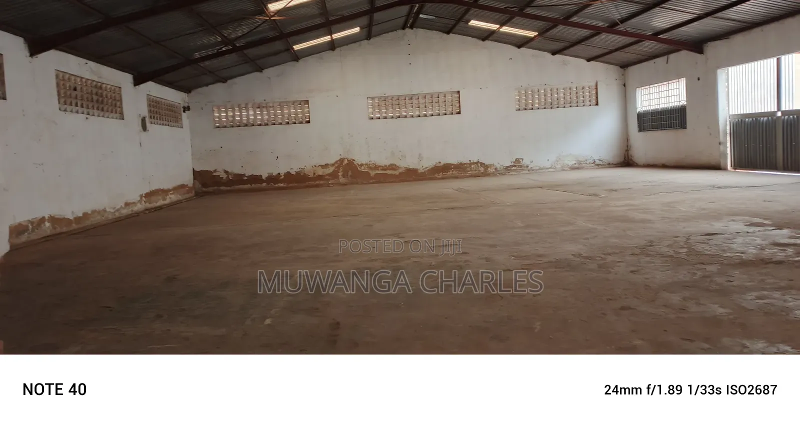 Werehouse for Rent in Mbuya in Central Division