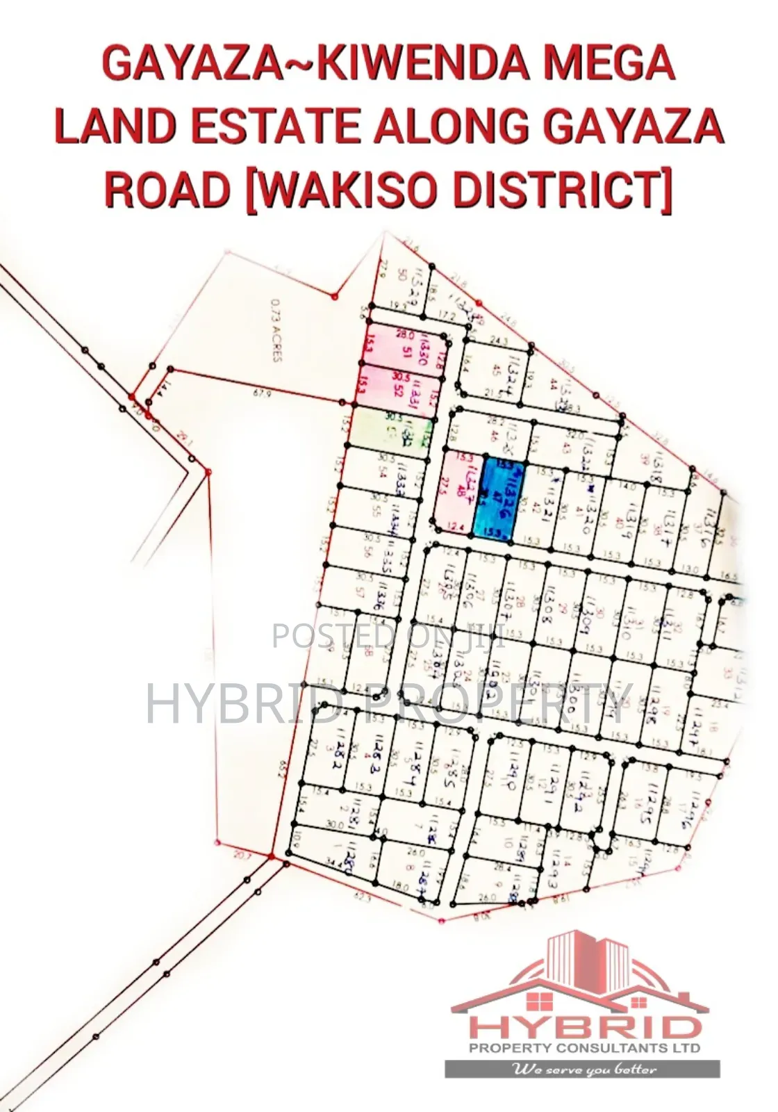 Prime Plots for Sale at Gayaza~Kiwenda Mega Estate~Gayaza Rd in Busukuma