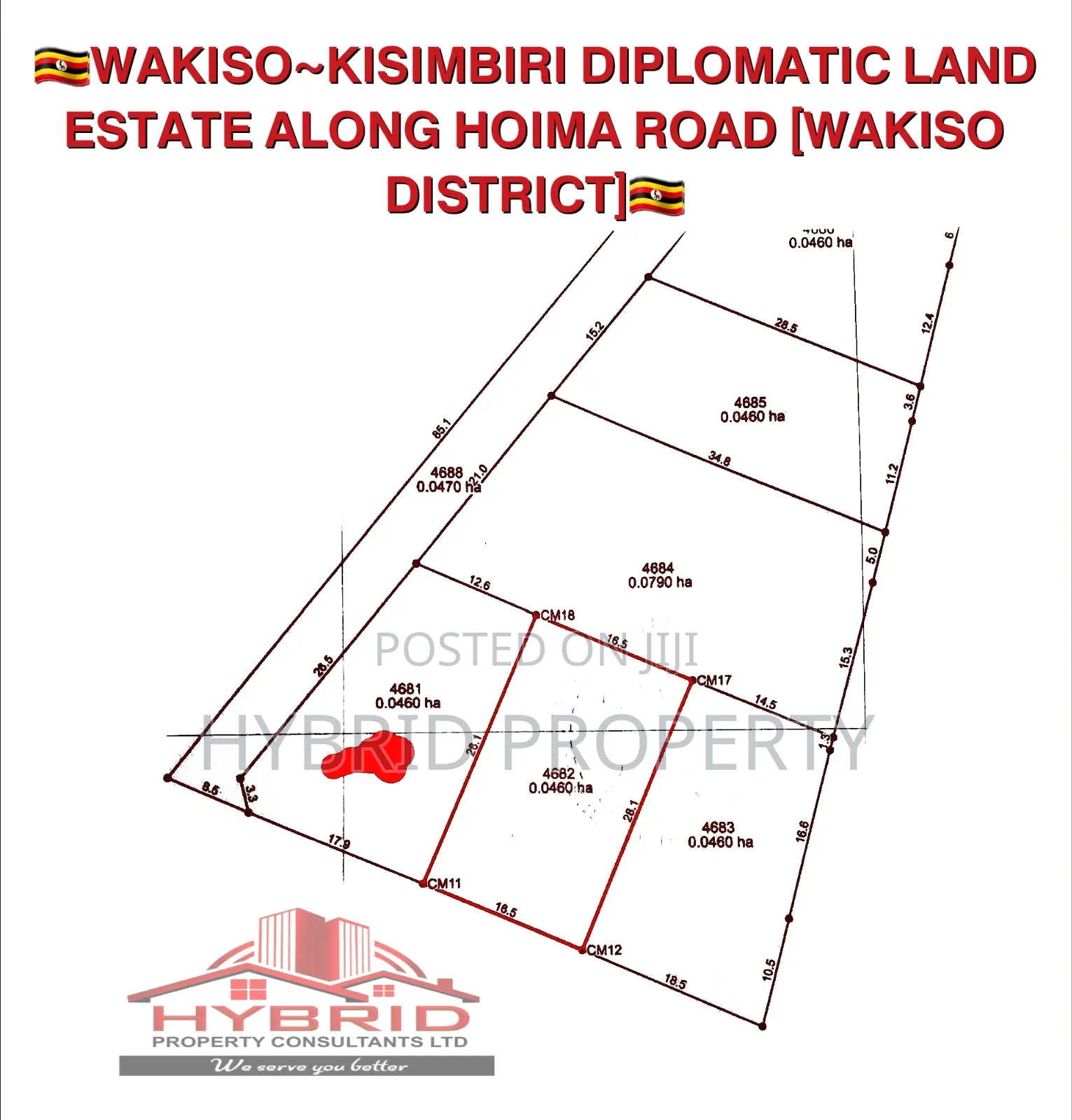 Prime Plots for Sale at Wakiso~Kisimbiri Diplomatic Estate. in Wakiso / Wakiso