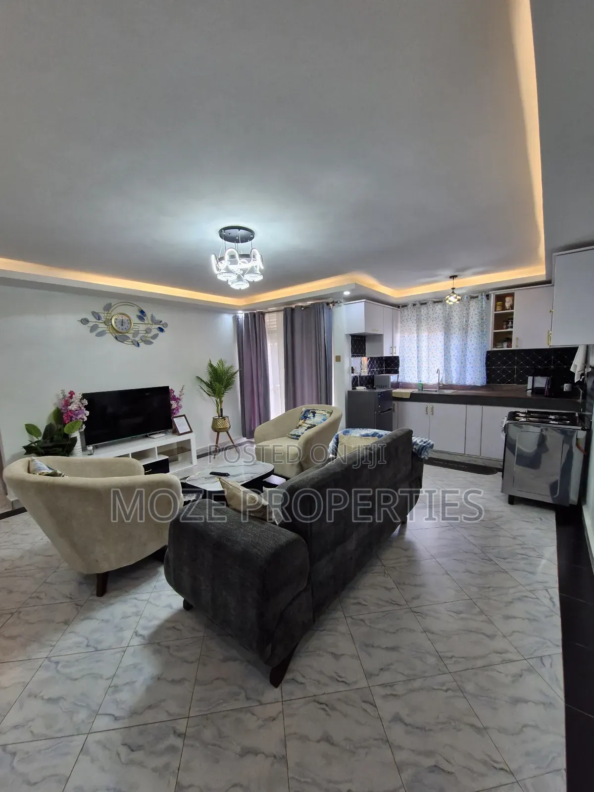 Furnished 1bdrm Apartment in Ntinda Kyambogo Road, Central Division in Central Division