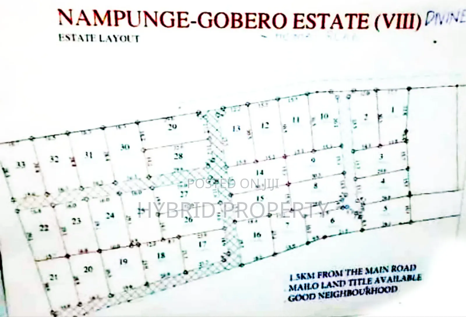 Prime Plots For Sale At Nampunge~Gobero Kakiri Land Estate~Hoima Road. in Kakiri