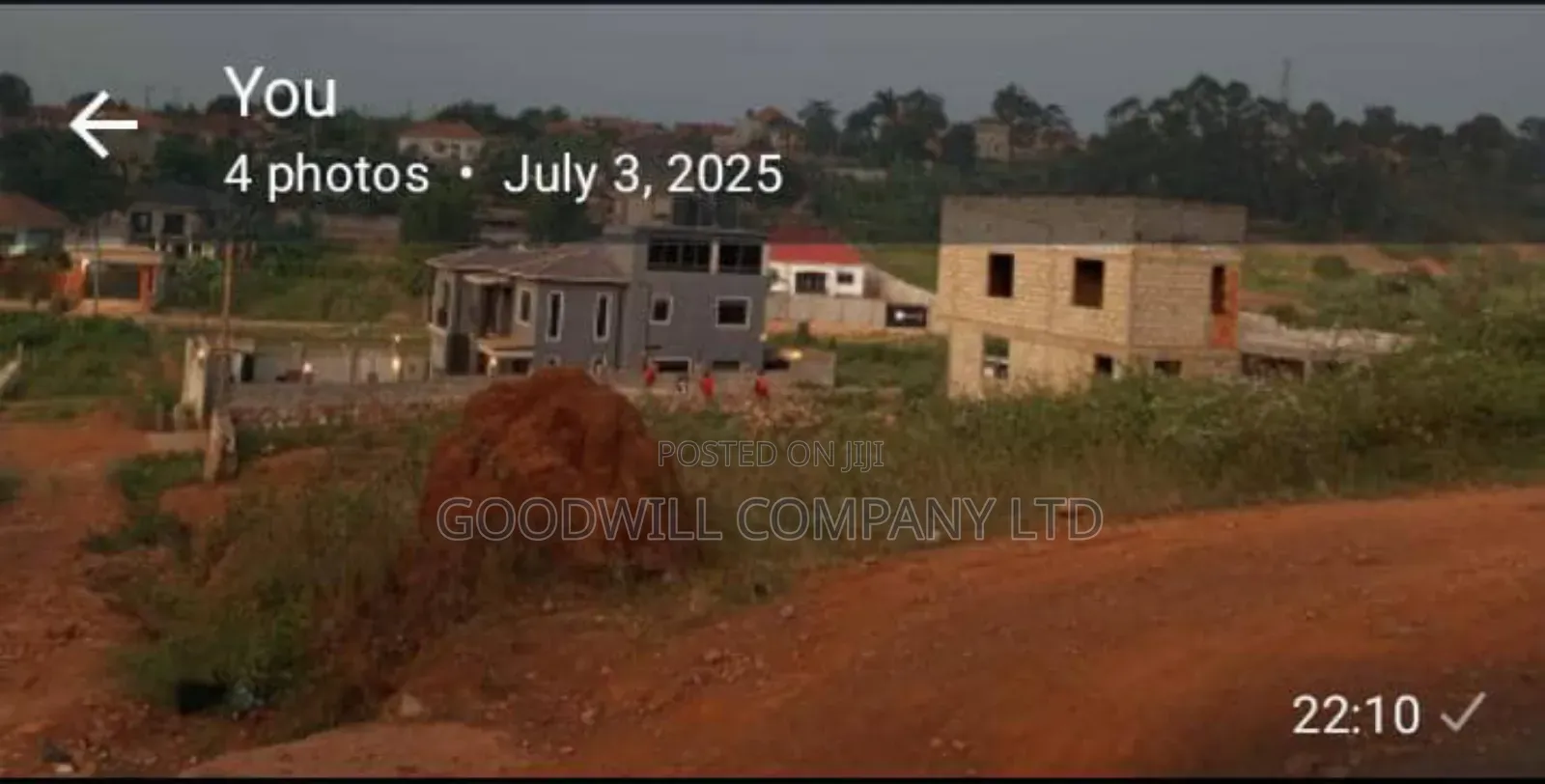 12 Decimals (50*100ft) Plot of Land in Kira Mulawa in Central Division