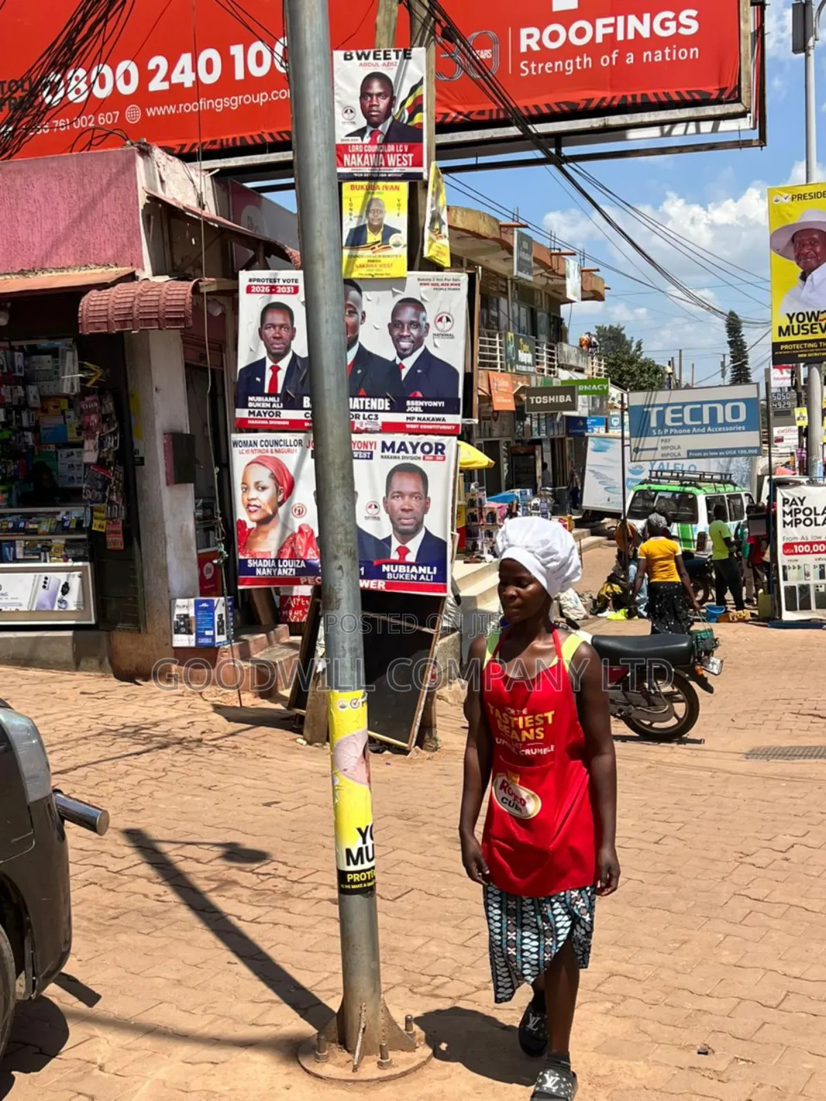 100*100feet Plot of Land With Shops in Ntinda on Main Tarmac Road in Central Division