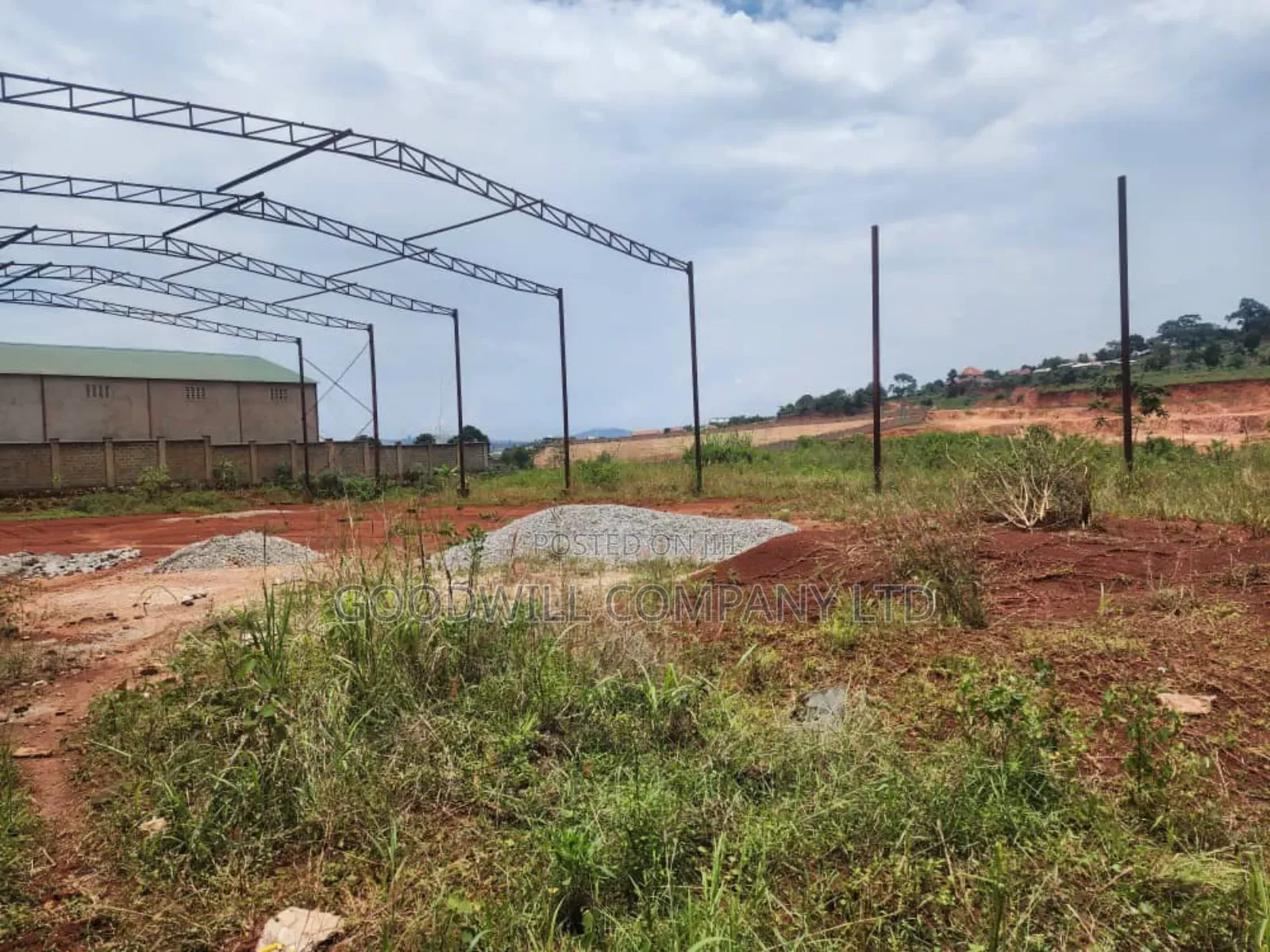 3 Acres for Sale at Namanve With Already Foundations of 3 Warehouses in Central Division