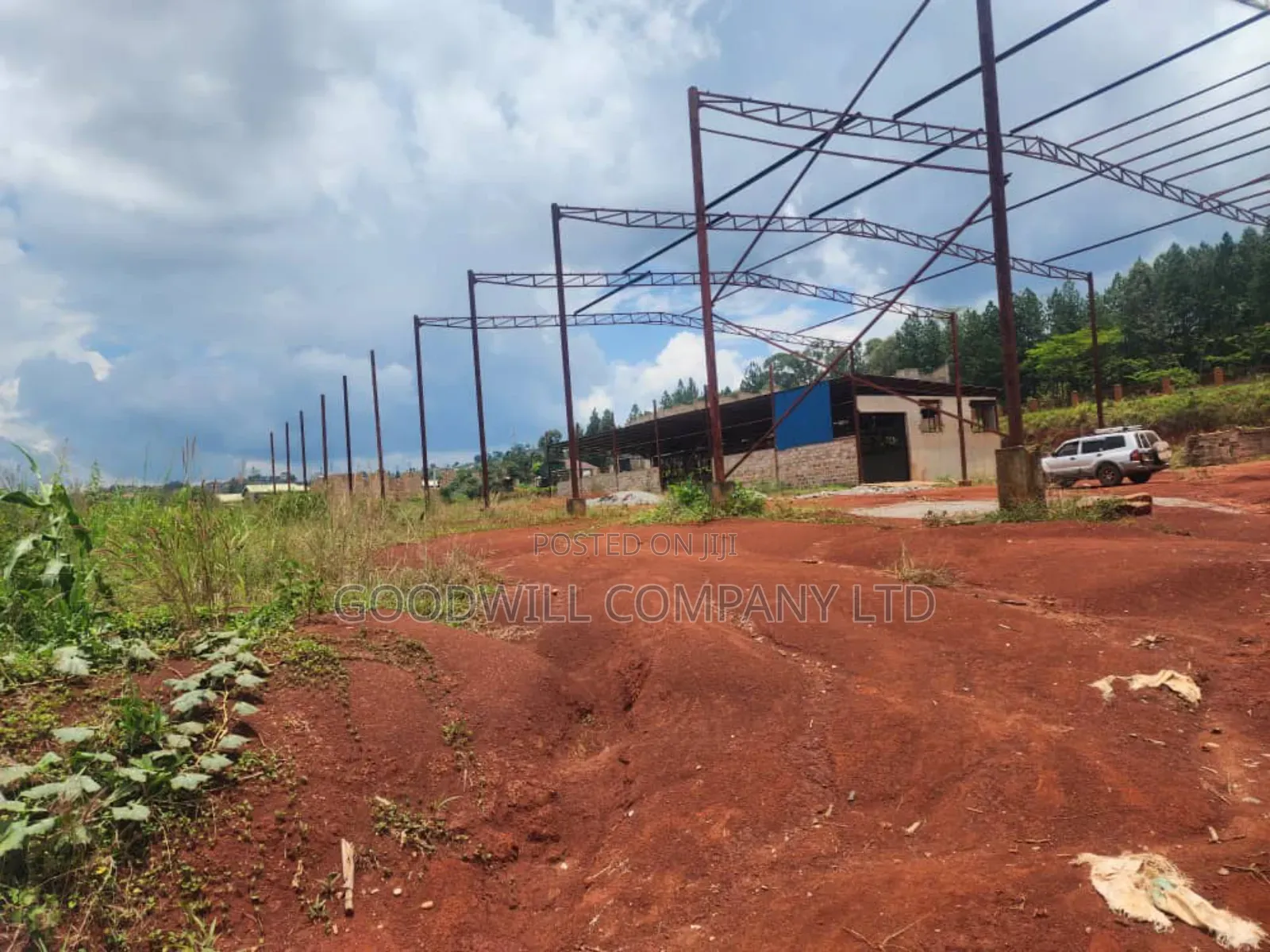 3 Acres for Sale at Namanve With Already Foundations of 3 Warehouses in Central Division