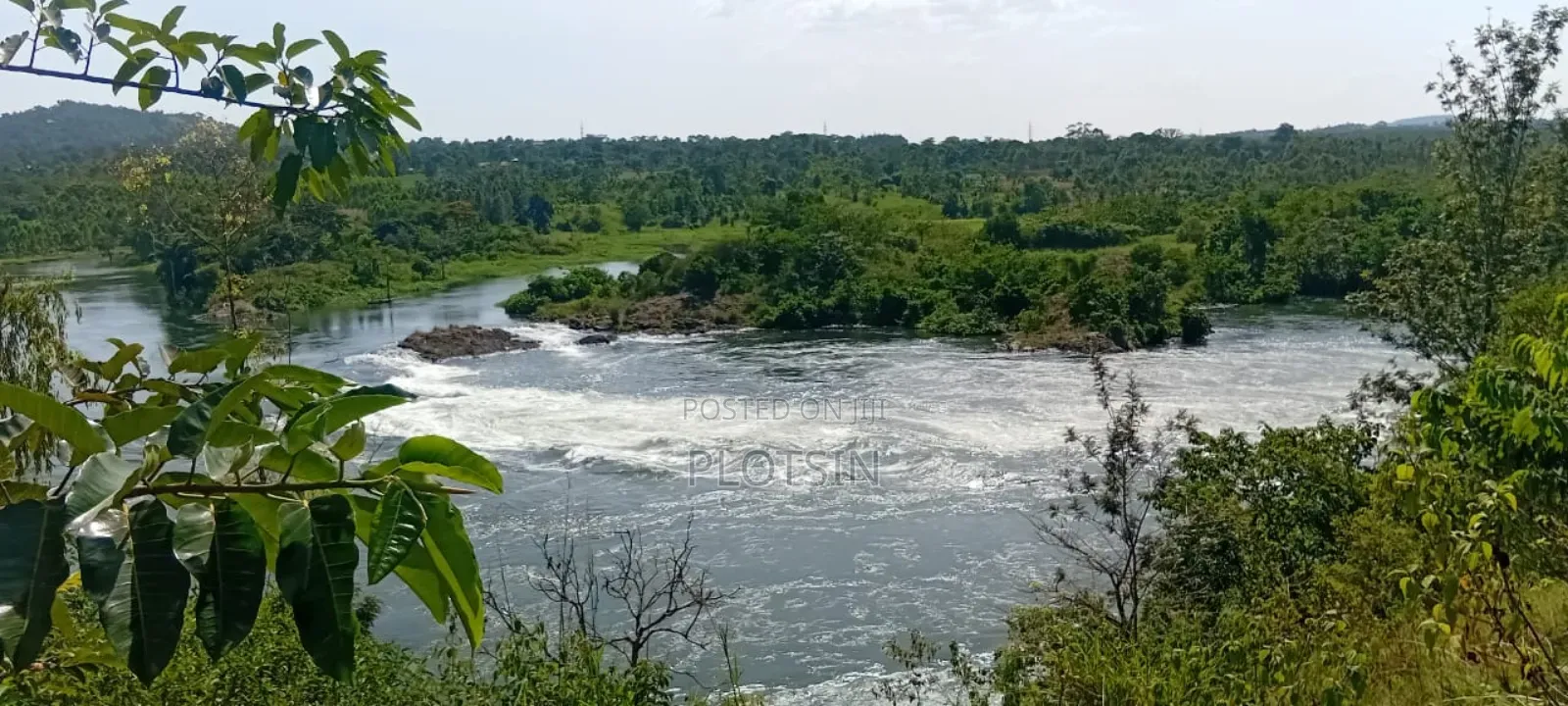 2 Acres on the River Nile With a View of the Water Falls in Jinja