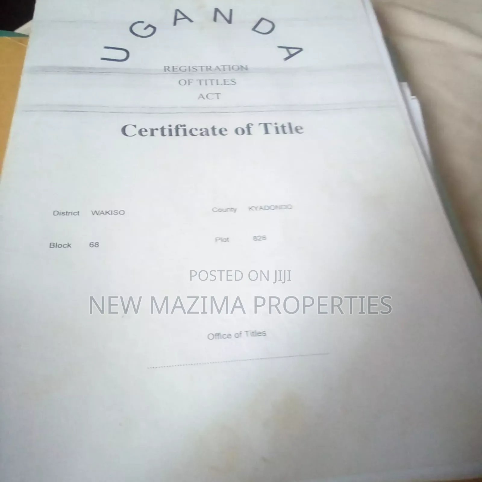 Titled Plot on Quicksale in Heart of Matuga Kavule Town in Central Division