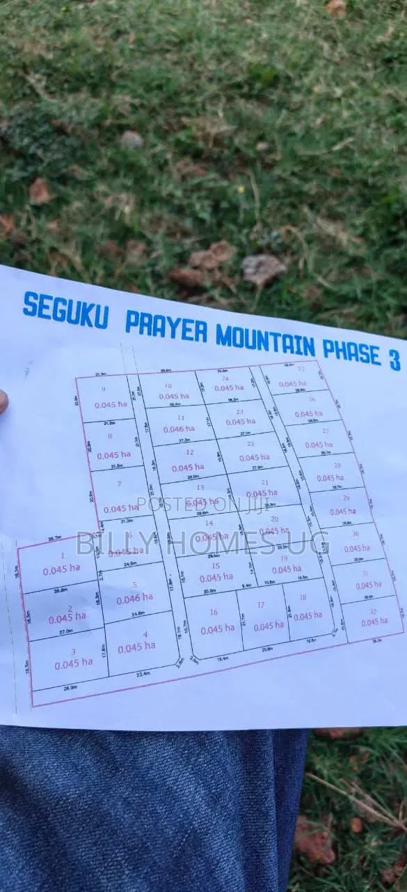 Hillview Plots for Sale in Seguku Prayer Mountain in Ssabagabo-Makindye
